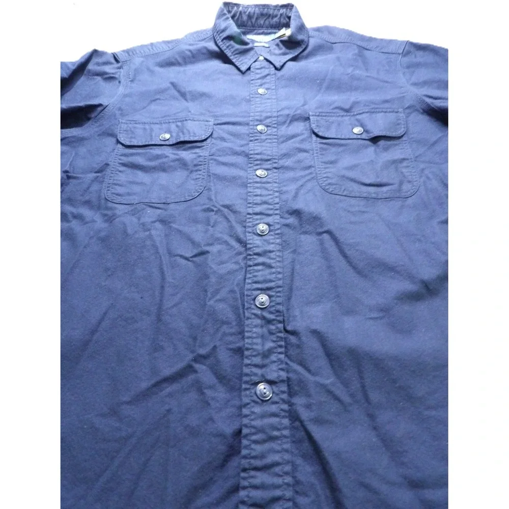 Polo Ralph Lauren Utility Field Shirt Men XL Navy Cotton Classic Fit Military